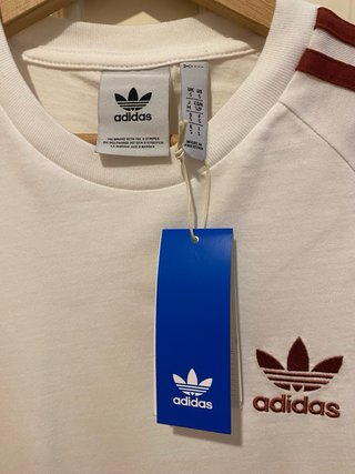 Camiseta Adidas Originals Roja y Blanca