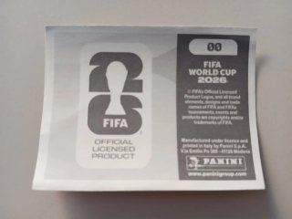Cromo Panini 00 Mundial 2026