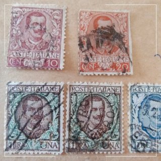 5 Francobolli Regno Italia 1901