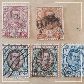 5 Francobolli Regno Italia 1901