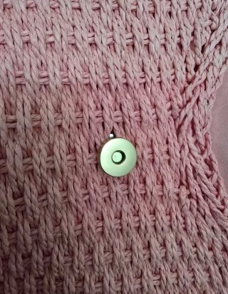 Bolso rafia rosa artesanal