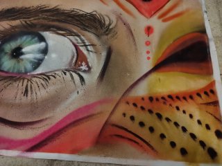 Pintura de ojo artístico