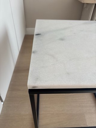 Mesa Auxiliar Mármol y Metal Zara Home