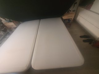Colchón y somier de tela