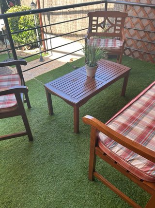 Conjunto Muebles Jardín Madera