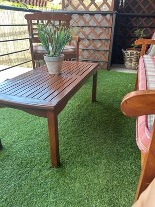 Conjunto Muebles Jardín Madera