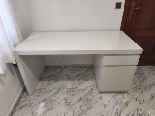 Escritorio MALM IKEA Blanco 140x65 cm