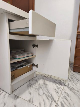 Escritorio MALM IKEA Blanco 140x65 cm