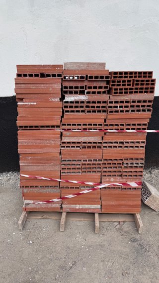 Palet de ladrillos tabique