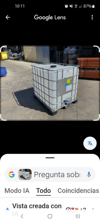 Contenedor de agua 1000L IBC