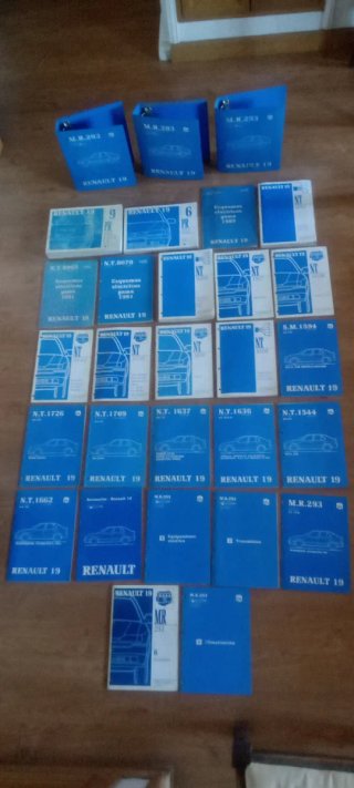 Manuales RENAULT 19 (26 unidades)