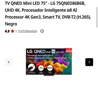 Televisor LG 75”