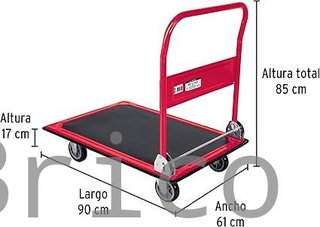 Carretilla Plegable Con Plataforma - 300 Kg - Truper