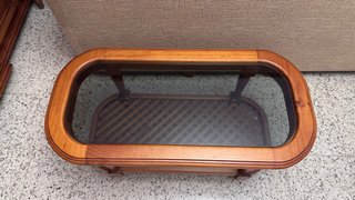 Mesa de centro de madera para salón