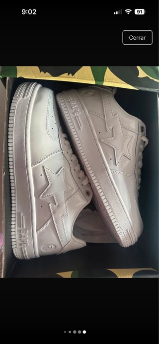 BAPE Triple White Zapatillas Brillantes