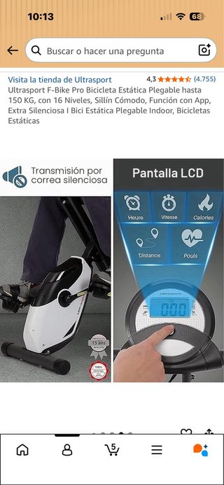 Bicicleta Estática Ultrasport F-Bike Pro