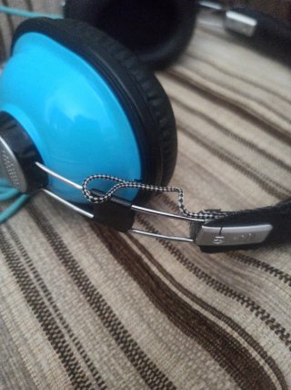 Auriculares tipo Vintage Azules y Negros