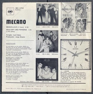 Vinilo Mecano Maquillaje