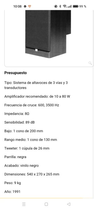Altavoces JBL XE3