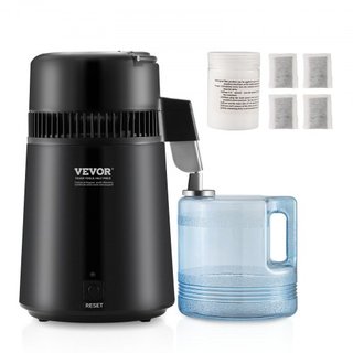 4L Máquina Purificadora de Agua Destilada de Encimera con Interior de Acero Inoxidable