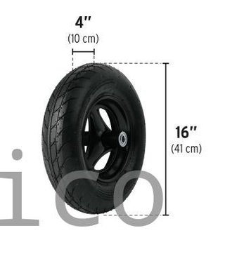 Carretilla 120 Litros  Metálica - 2 Ruedas - Truper