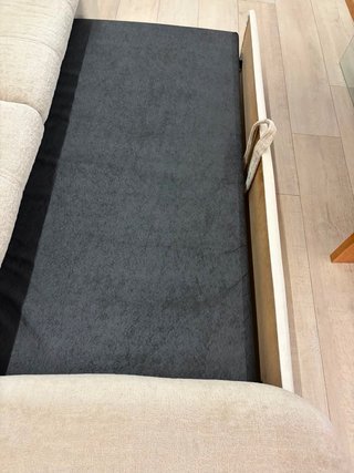 Sofá Cama Beige Tela