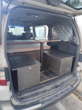 Mueble Camper + Colchón Nuevo + Oscurecedores