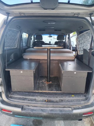 Mueble Camper + Colchón Nuevo + Oscurecedores