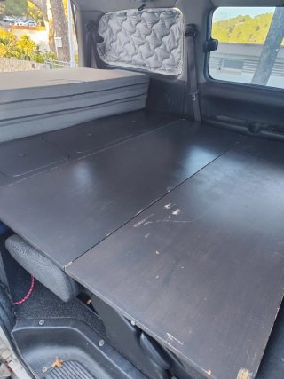Mueble Camper + Colchón Nuevo + Oscurecedores