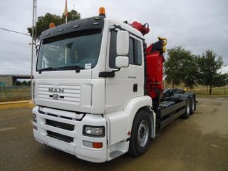 MAN TGA 26 360-CAMIONES GANCHO+GRUA
