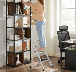 Escalera de tijera con 2 peldaños