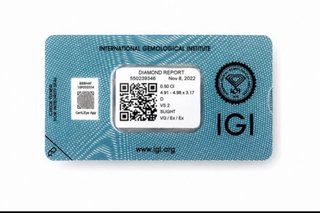 Diamante Natural Redondo 0,50 ct D VS2 IGI
