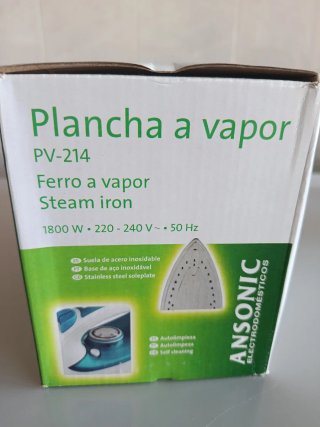 Plancha de vapor Ansonic. 1800w.