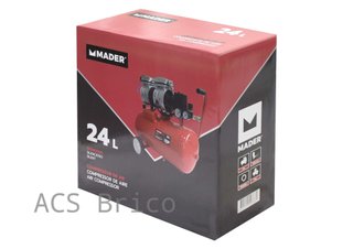 Compresor Aire Silencioso 24 L - 0,75 Hp - 09368 - Mader