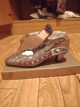 Zapatos elegantes plateados