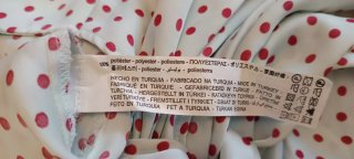 Falda Zara lunares roja talla M