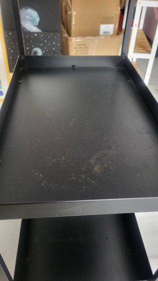 Carrito auxiliar IKEA negro Nissafors