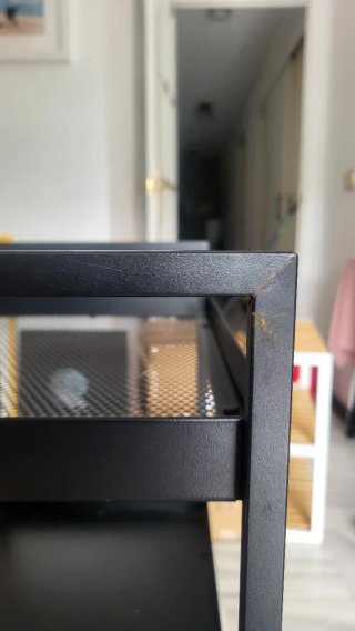 Carrito auxiliar IKEA negro Nissafors