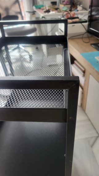Carrito auxiliar IKEA negro Nissafors