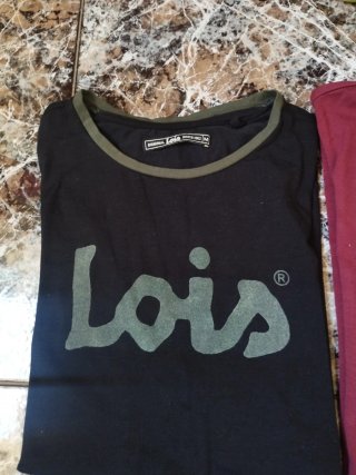 Camisetas Lois Talla M (Negra y Roja)