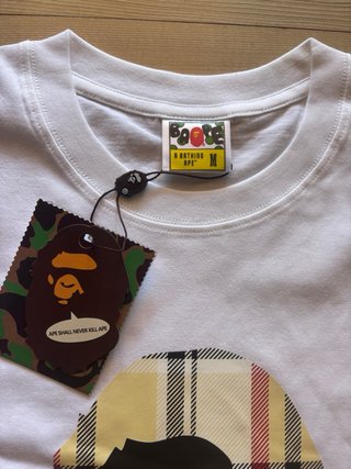 Camiseta BAPE x Burberry Multicolor Talla M