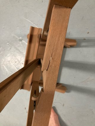 Caballete de sobremesa para pintura