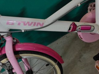 Bicicleta Infantil Rosa y Blanca