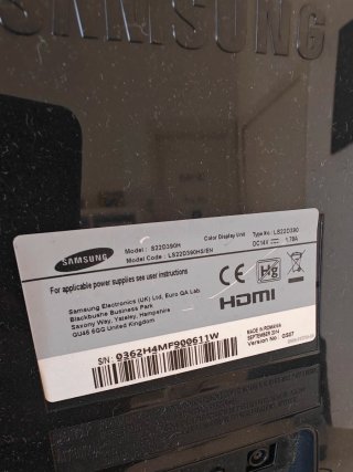 Monitor Samsung da 22 pollici