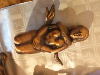 Figuras de metal bronce vintage (mecheros)