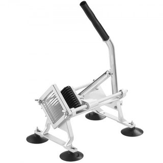 Cortadora de Verduras Comercial, Cortadora de Frutas de 1/4 de Pulgada, Máquina Cortadora de Verduras de Acero Inoxidable y Aleación de Aluminio, Cortadora Manual con Pies Antideslizantes, para Rá...