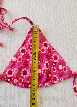 Bikini de Choff rosa fucsia estampado retro floral