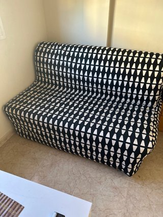 Sofá Cama Gris Tela