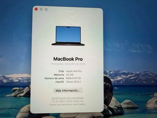 MacBook Pro M4 Apple Negro