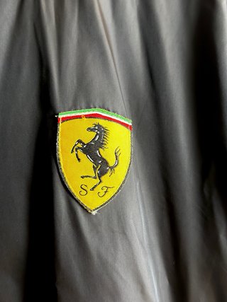 Chubasquero Ferrari T XL Negro/Rojo